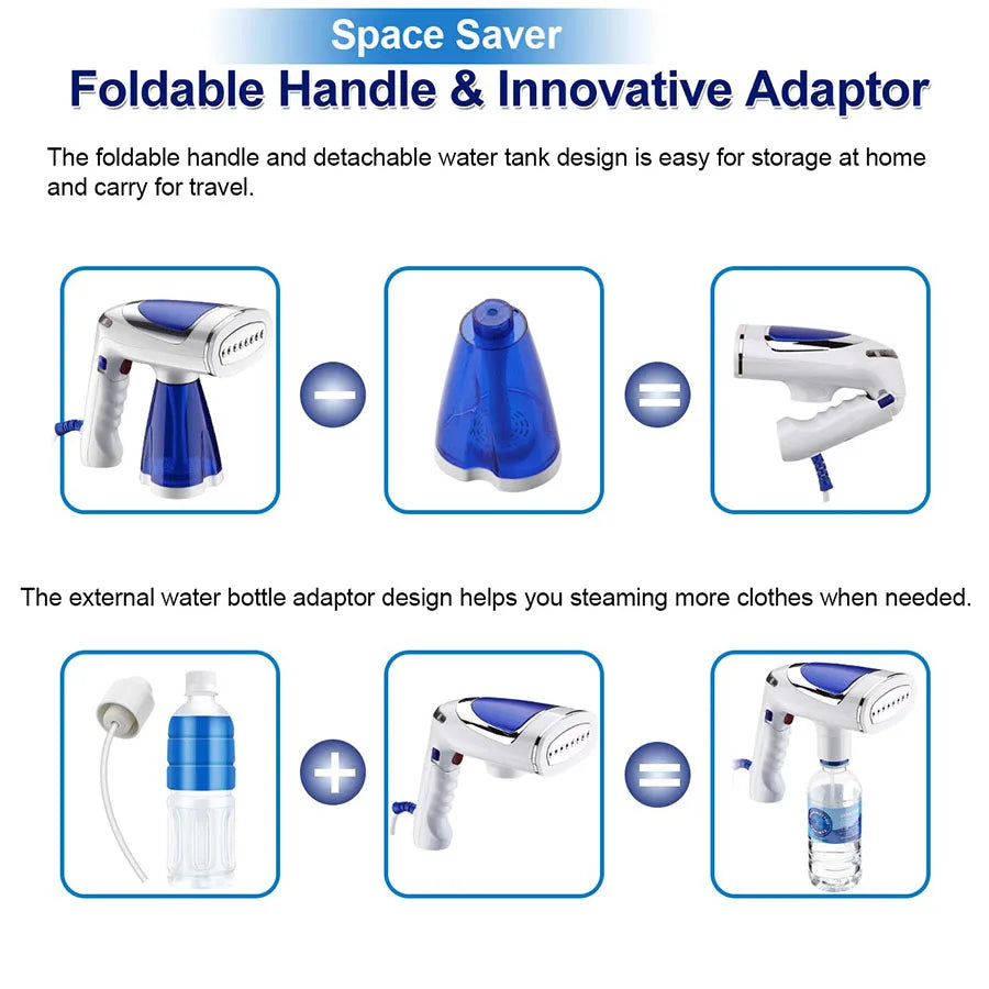 Portable garment steamer iron 1600W 110V-240V