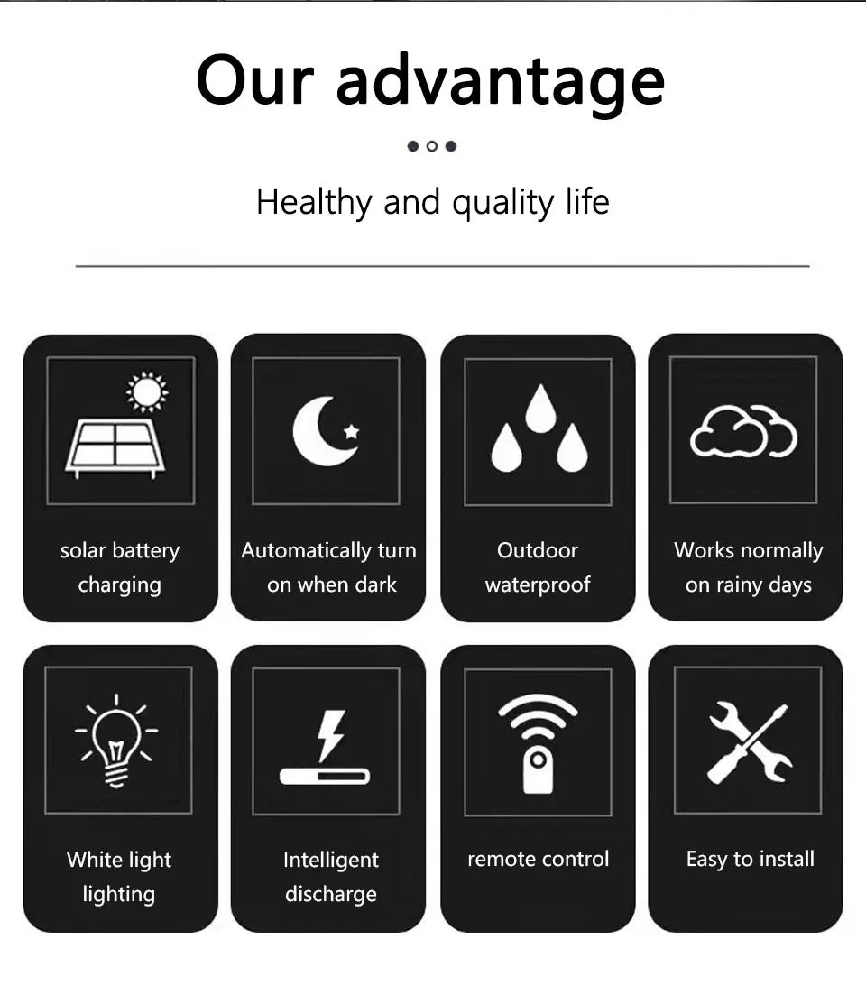 Outdoor Solar Lights Motion Sensor Solar 3 Modes