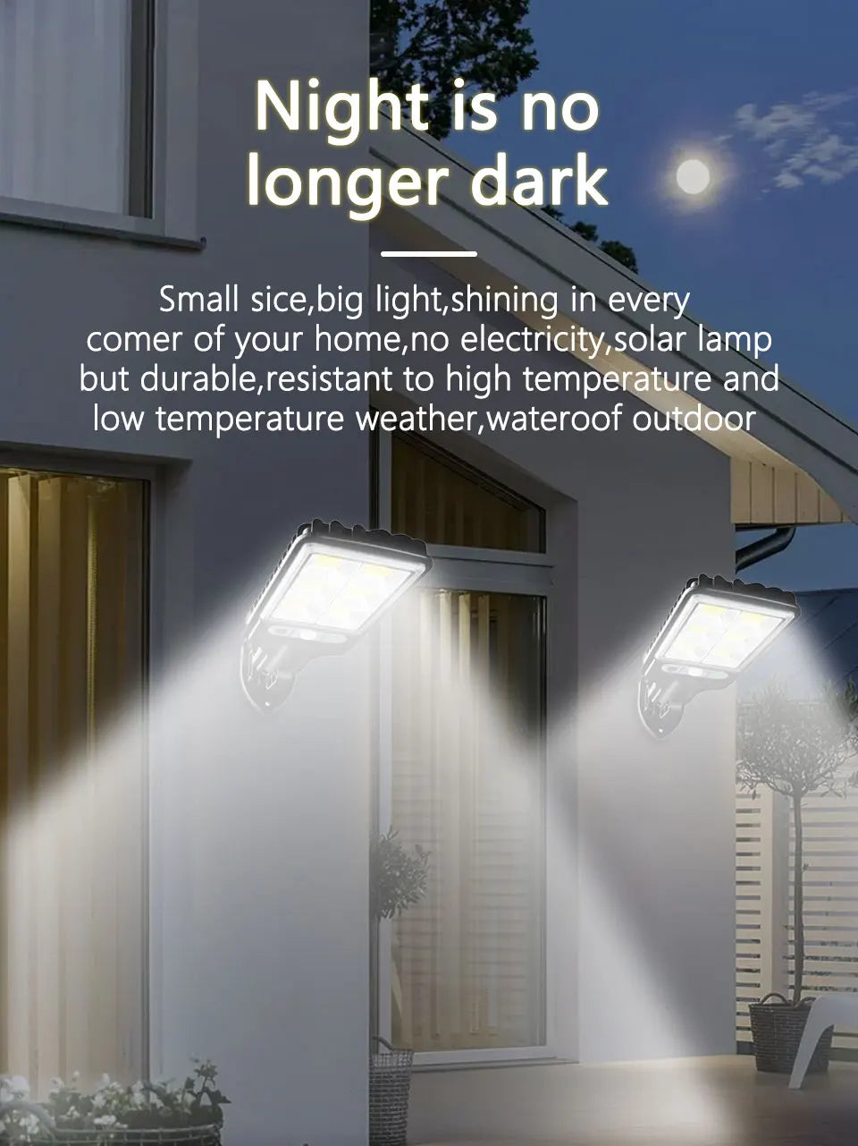 Outdoor Solar Lights Motion Sensor Solar 3 Modes