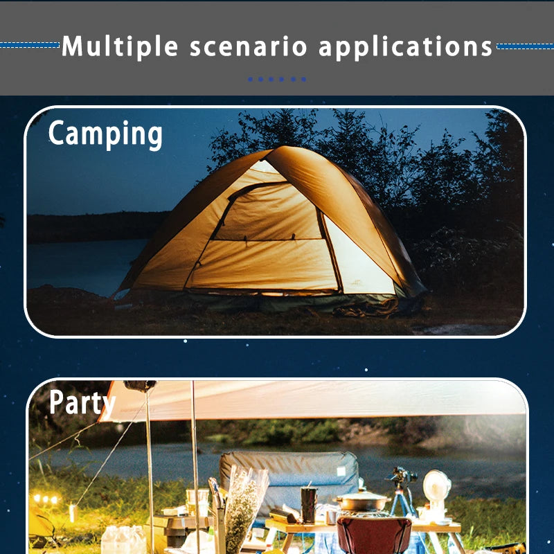 MOSLIGHTING Rechargeable Camping Lantern 80 W