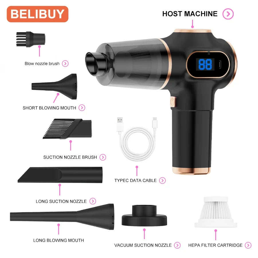 Cordless mini vacuum cleaner