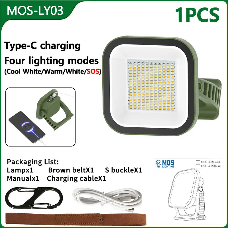 MOD LIGHTING camping LED lamp with magnet, 80 W